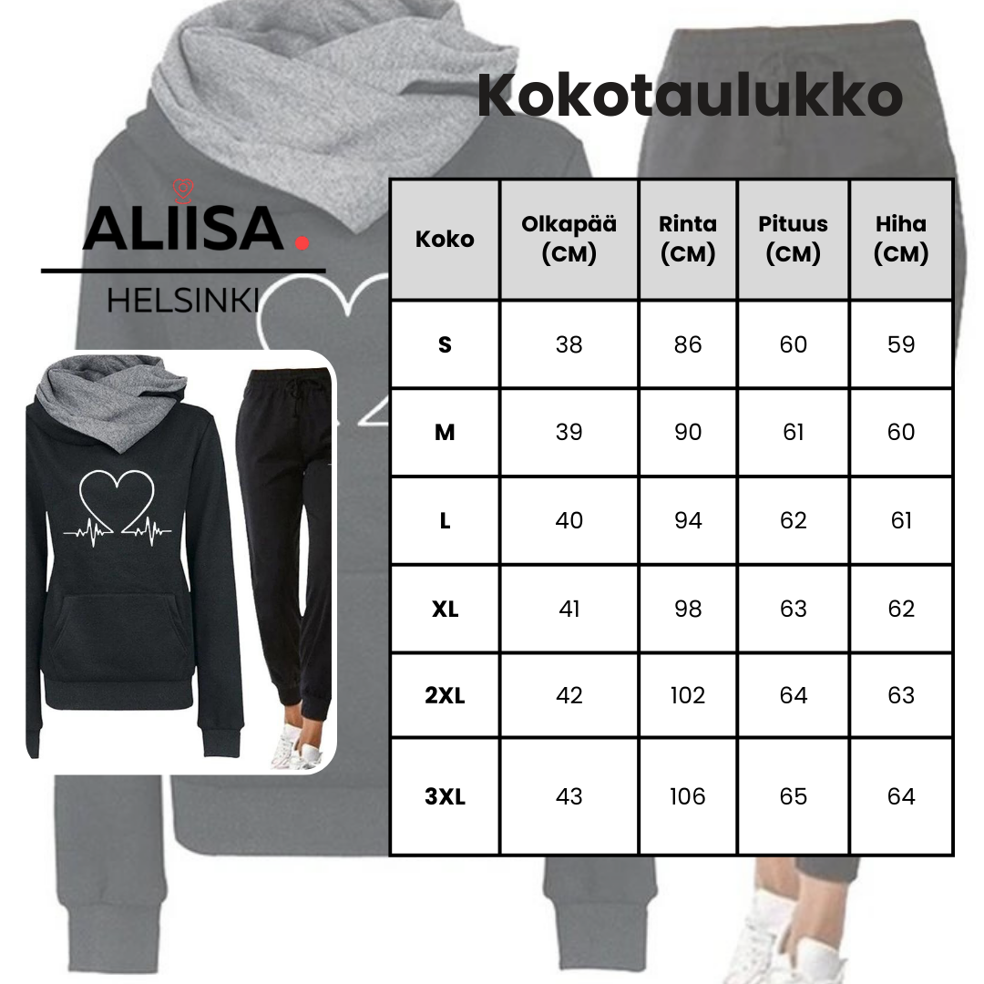 Emilia™ Viihtyisä ja lämmin verryttelypuku
