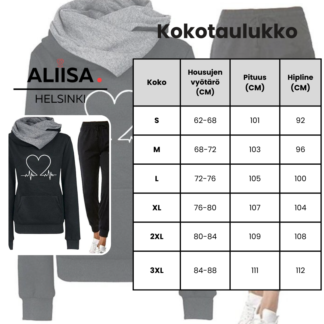 Emilia™ Viihtyisä ja lämmin verryttelypuku