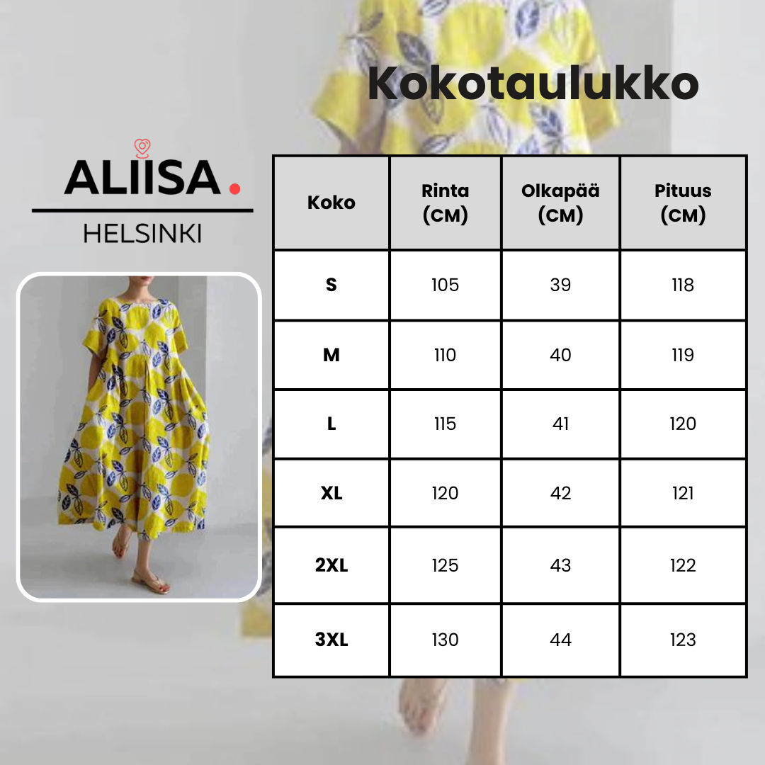 Fiia™ - Tyylikäs mekko kukkaprintillä