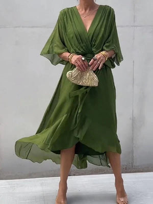 Kaisa™ - Elegantti V-Kaula Mekko