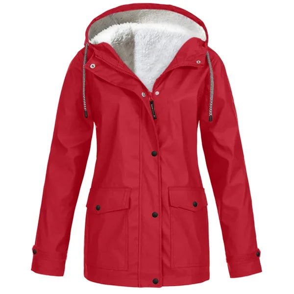 Silja™ | Lämmin fleece talvi sadetakki
