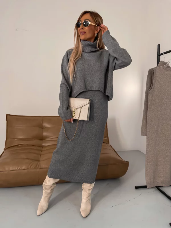Hege™ | Midi-mekko, jossa on turtleneck