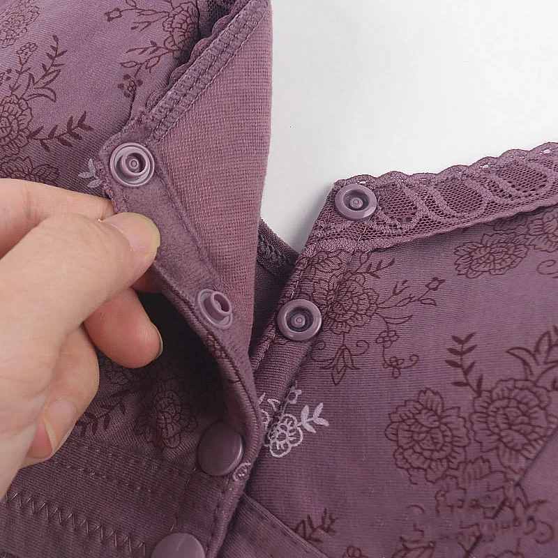 ComfyShape™ | Puuvillaiset rintaliivit painikkeella