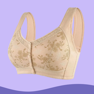 ComfyShape™ | Puuvillaiset rintaliivit painikkeella
