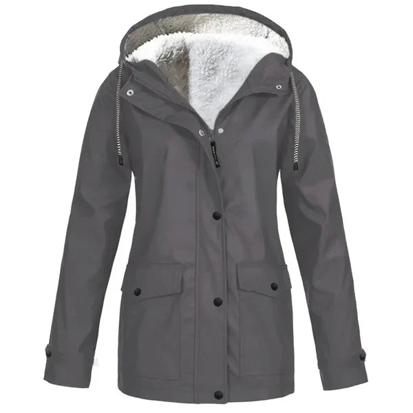 Silja™ | Lämmin fleece talvi sadetakki