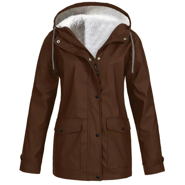 Silja™ | Lämmin fleece talvi sadetakki