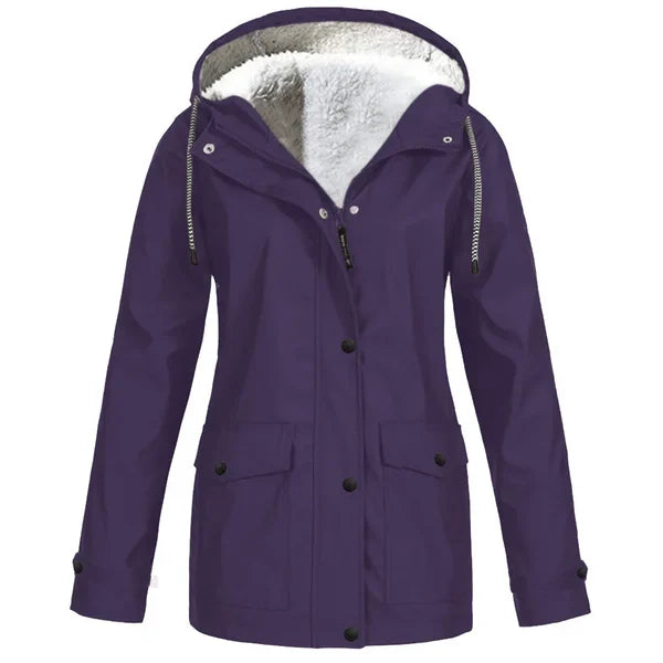 Silja™ | Lämmin fleece talvi sadetakki