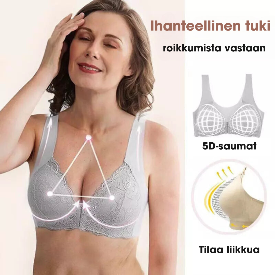 (3 KAPPALEEN PAKKAUS) LuxeBra™ | Langattomat, muotoilevat rintaliivit, joissa on etusuljenta