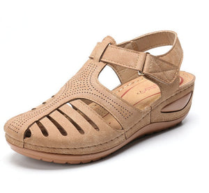 Christina's™ | Nahkaiset retro-ortopediset sandaalit
