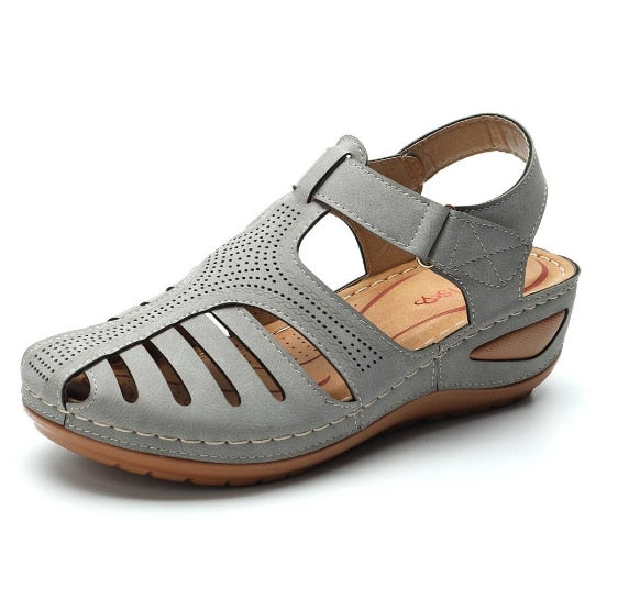 Christina's™ | Nahkaiset retro-ortopediset sandaalit