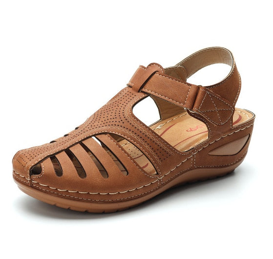 Christina's™ | Nahkaiset retro-ortopediset sandaalit