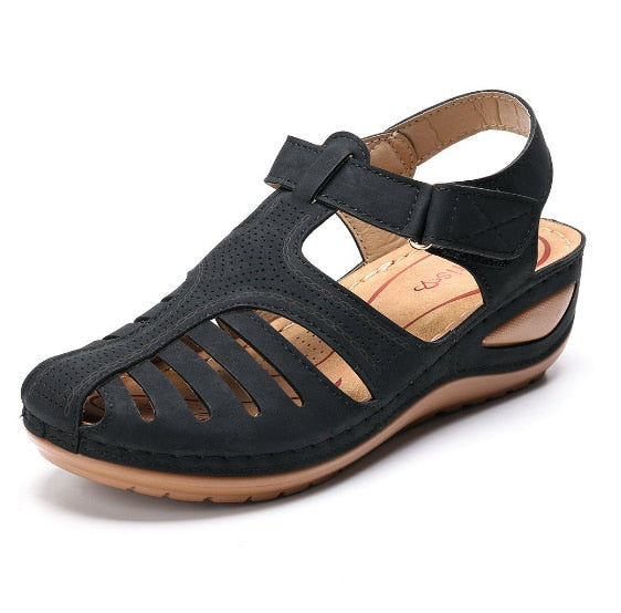 Christina's™ | Nahkaiset retro-ortopediset sandaalit