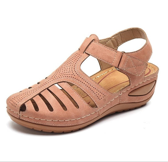 Christina's™ | Nahkaiset retro-ortopediset sandaalit