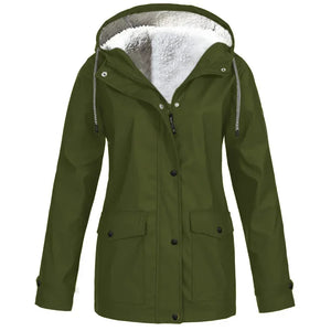 Silja™ | Lämmin fleece talvi sadetakki