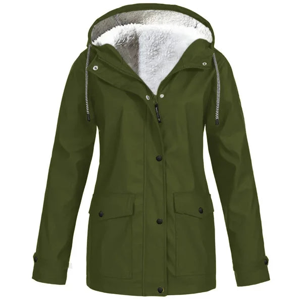 Silja™ | Lämmin fleece talvi sadetakki