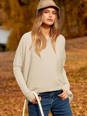 Althea™ | Ylimitoitettu Dolman hihat neulottu villapaita naisille